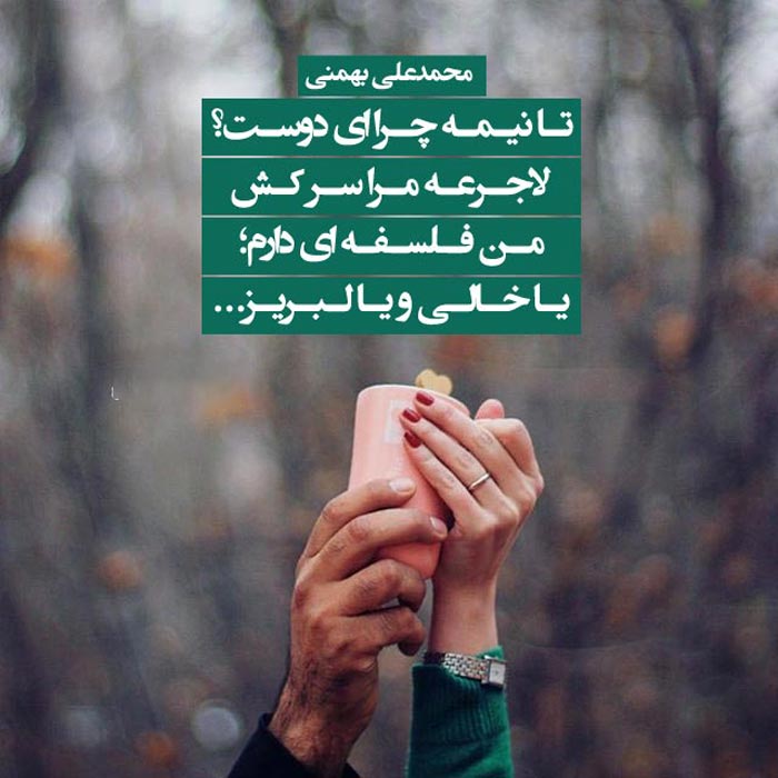 شعر کپشن + اشعار کوتاه با موضوعات خاص و گلچین شده برای کپشن و زیر عکس