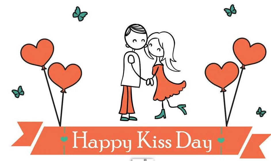 جملات تبریک روز جهانی بوسه 💋 با متن و شعر (عکس نوشته بوسیدن)
