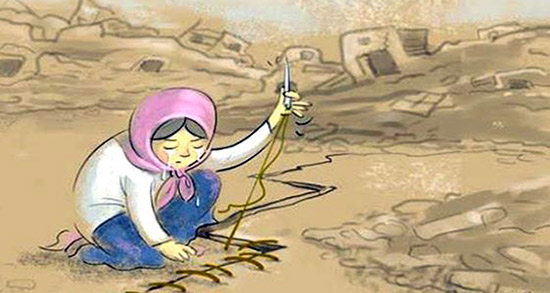 شعر زلزله با جملات و متن های غمگین درباره رخداد زمین لرزه