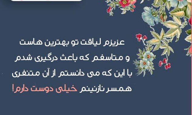 شعر عذرخواهی از همسر با پیام های عاشقانه کوتاه