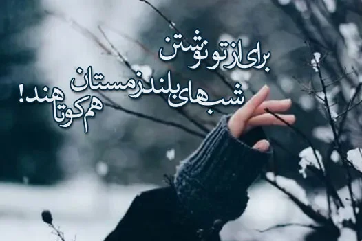 متن عاشقانه زمستان؛ گلچین شعر، جملات و عکس نوشته های زمستانی