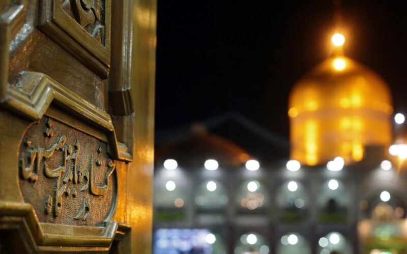 متن دلتنگی امام رضا و حرم حضرت در مشهد با عکس نوشته از حرم و ضریح