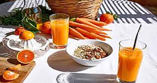 بهترین زمان خوردن آب هویج برای چشم ؛ بهترین زمان خوردن اب هویج
