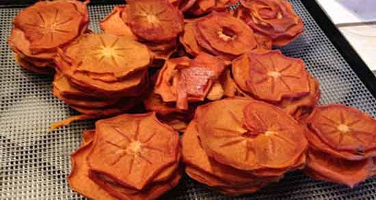 طرز تهیه خرمالو خشک کره ای ؛ آموزش درست کردن خرمالو خشک شده