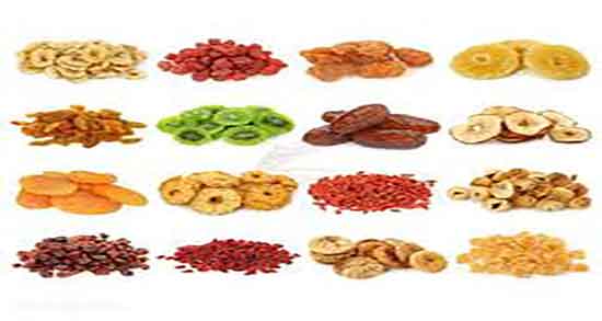جدول کالری میوه خشک ؛ جدول ارزش غذایی و کالری میوه خشک در گوگل