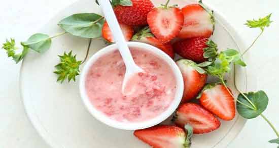 ماسک توت فرنگی و ماست ؛ روشن کردن رنگ پوست با ماسک توت فرنگی و ماست