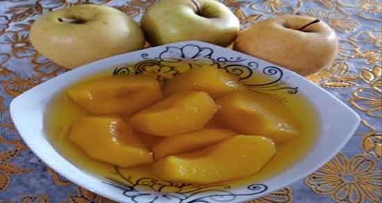 کمپوت سیب خانگی ؛ تاثیر خوردن کمپوت سیب خانگی برای تقویت بدن