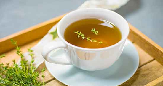خواص چای آویشن برای سرماخوردگی ؛ خوردن چای آویشن برای گلو درد