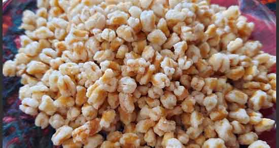 خواص گندمک شور و شیرین برای چاقی و بدنسازی و کودکان و برنجک