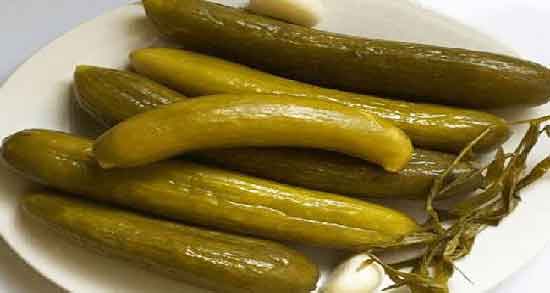 خیار شور سرکه ای