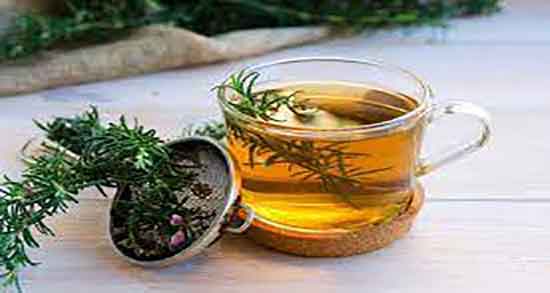 دمنوش رزماری و گل محمدی برای لاغری ؛ مخلوط چای سبز و رزماری