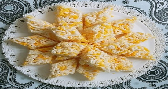 طرز تهیه برنجک شیرین در خانه ؛ دستور تهیه بهاردونه آشپزخانه کوچک من